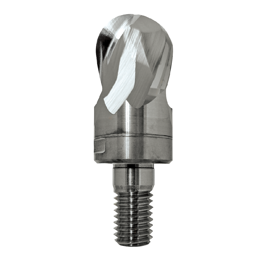 Model HACB Tungsten Carbide Ball End Mill Bits with Threaded Shank for Aluminium Cutting