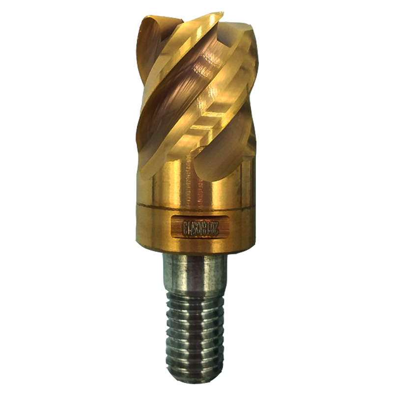 Model HESR Tungsten Carbide Corner Radius End Mill Bits with Threaded Shank