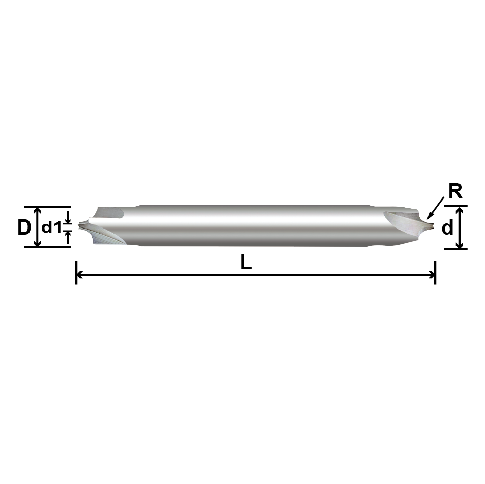 Model 2 RC Tungsten Carbide Outer Radius End Mill