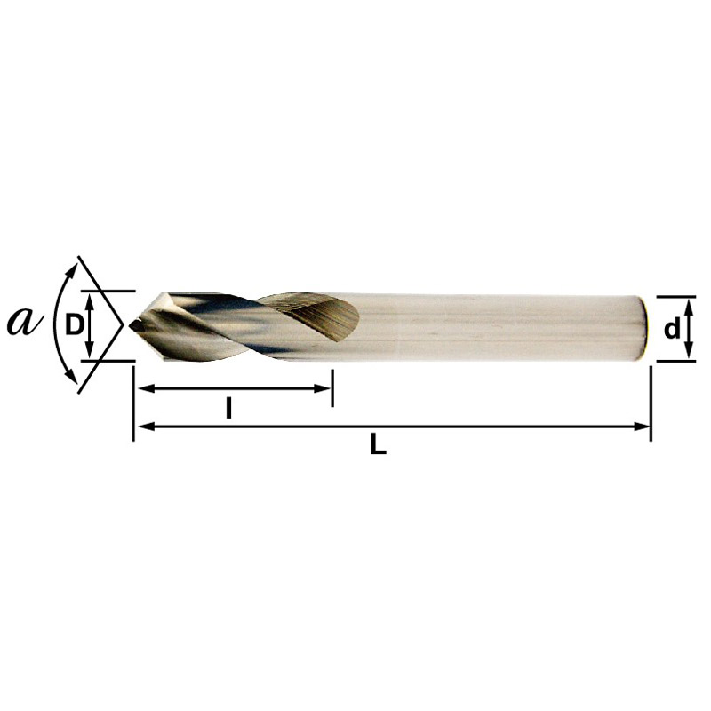 Model 2 Tungsten Carbide Spot Drills