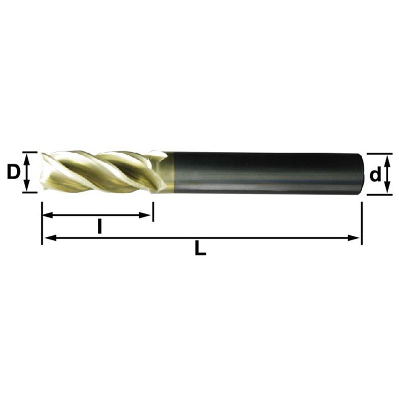 Model 2D SEW (Highly-Efficiency & Anti-Vibration Operation, Wave Edge),4 Flutes