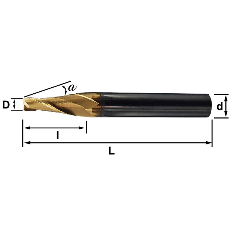 TTA Tungsten Carbide Taper End Mills-24 Flutes