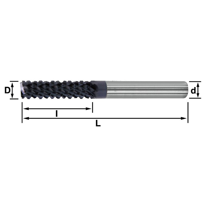 Model For Composite Materials, Carbon Fiber tungsten Carbide milling cutter